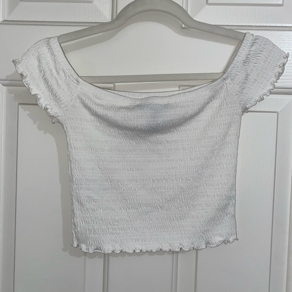 Off the shoulder crop top